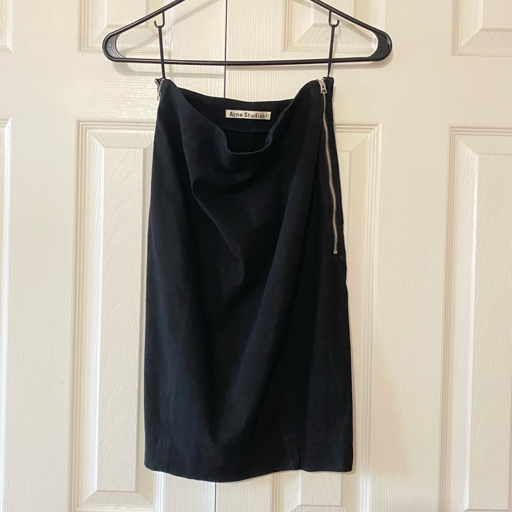 Acne Studios PSS14 Pencil Skirt with Zip. Sz 36.